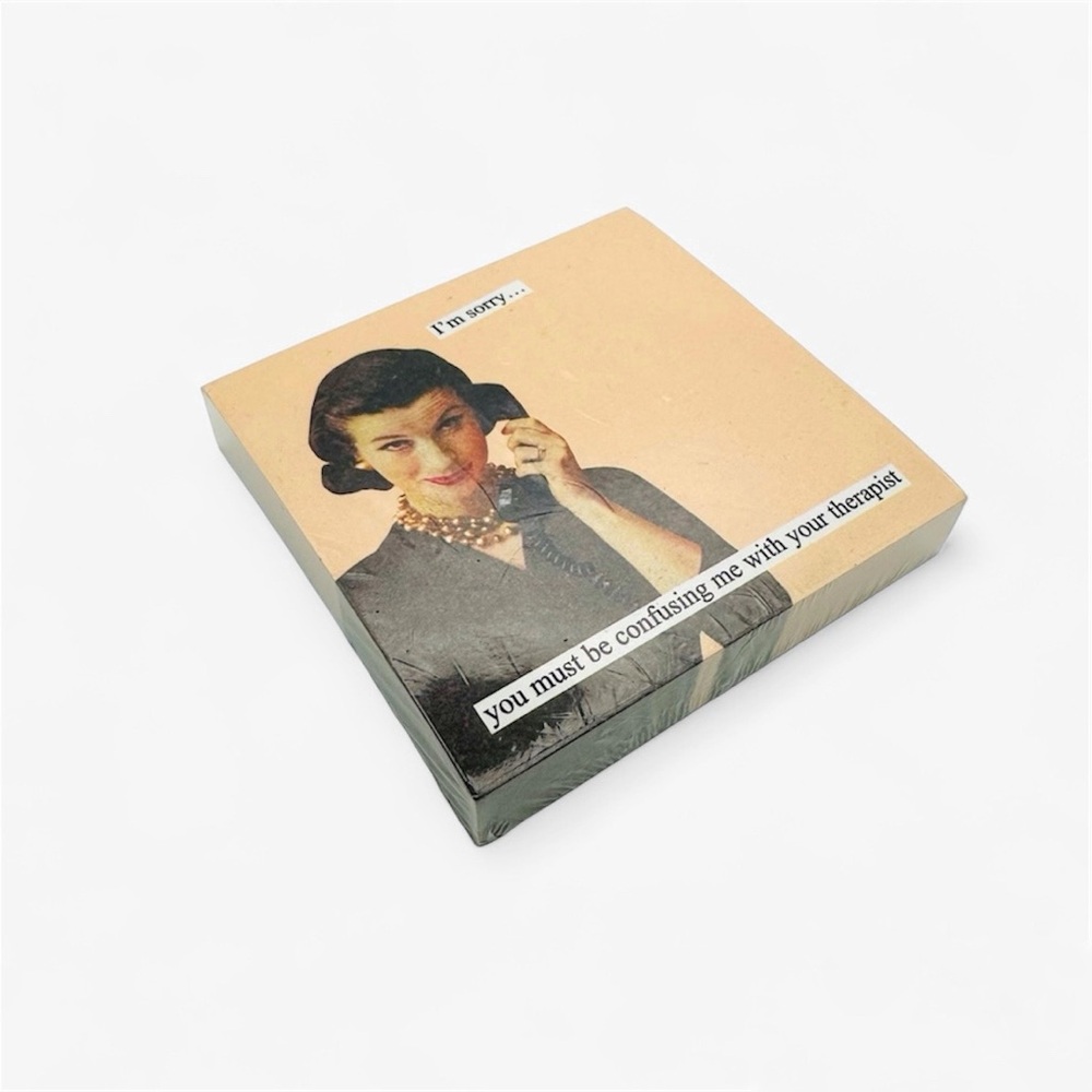 ★ NWT Anne Taintor Funny Sticky Notes - Color Peach ★